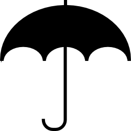 Big opened umbrella icon