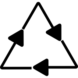 triangle de recyclage Icône
