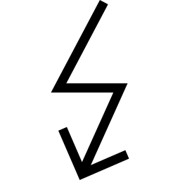 flecha de rayo icono