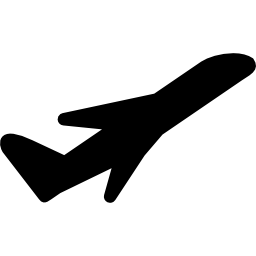 aereo in decollo icona