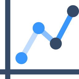 Line chart icon