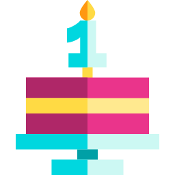 Birthday cake icon