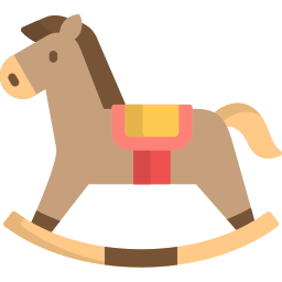 cheval à bascule Icône