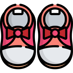Zapatos de bebé icono