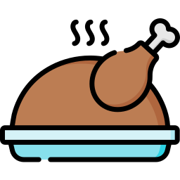 Roasted chicken icon