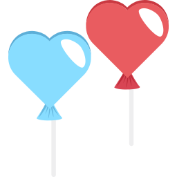 globo corazon icono