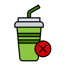 vaso de plástico icono