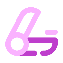 plancha de peinado icono