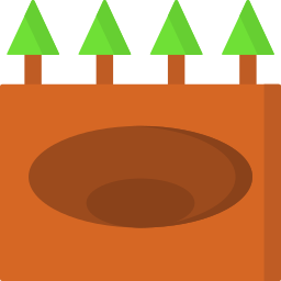 cráter icono