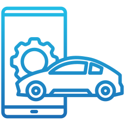 auto inteligente icono