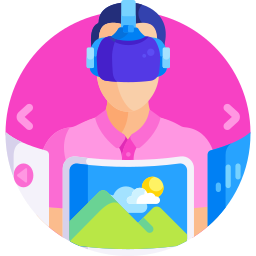 Virtual reality icon