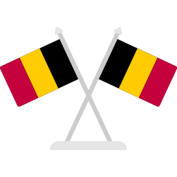 bandera de belgica icono