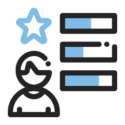 opinión del cliente icono