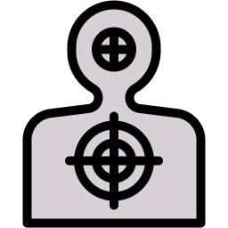 Shooting target icon