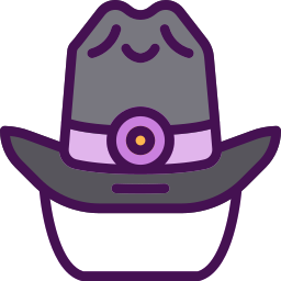 Sombrero de vaquero icono