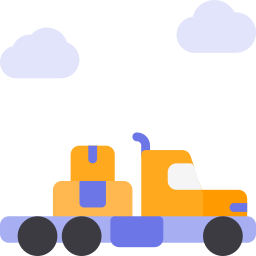 Cargo truck icon