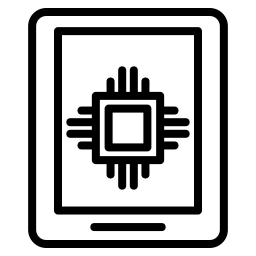 procesador de ia icono