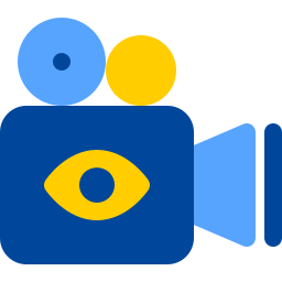 Cámara de video icono