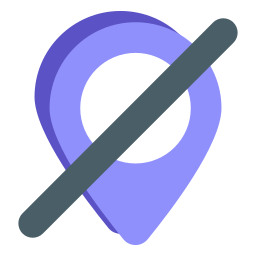sin ubicación icono