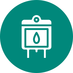 Blood bag icon