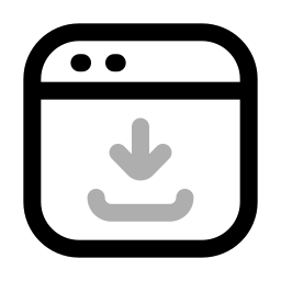 descarga web icono