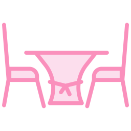 escritorio de comedor icono