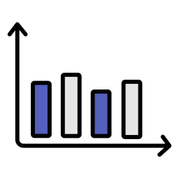 gráfico de barras icono