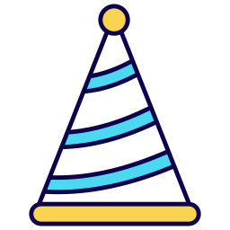 sombrero de fiesta icono