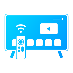 televisión inteligente icono