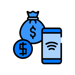 dinero electrónico icono
