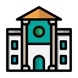 edificio universitario icono