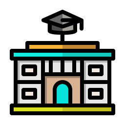 edificio universitario icono