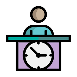 hora de la conferencia icono
