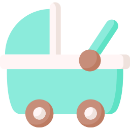 Baby stroller icon