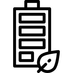 Battery eco icon