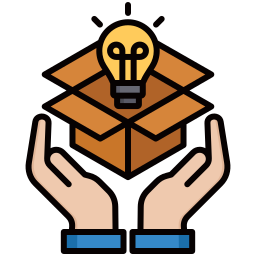 innovación de producto icono
