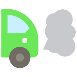 Car pollution icon