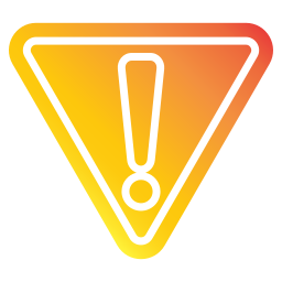 Warning sign icon