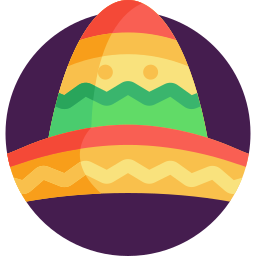 Sombrero mexicano icono