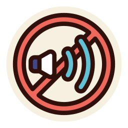 sin sonido icono