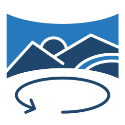 panorámico icono