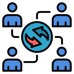 dinámica de equipo icono