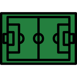 campo de fútbol icono