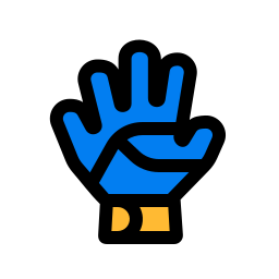Goalkeeper glove icon