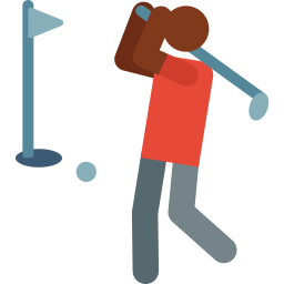 Игрок в гольф иконка