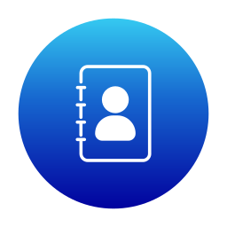libreta de contactos icono