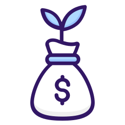 crecimiento del dinero icono