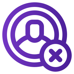 eliminar usuario icono