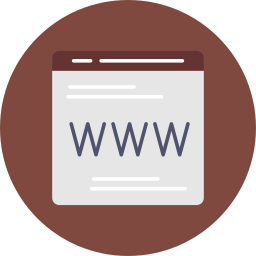 página web icono