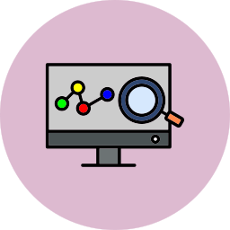 análisis de los datos icono